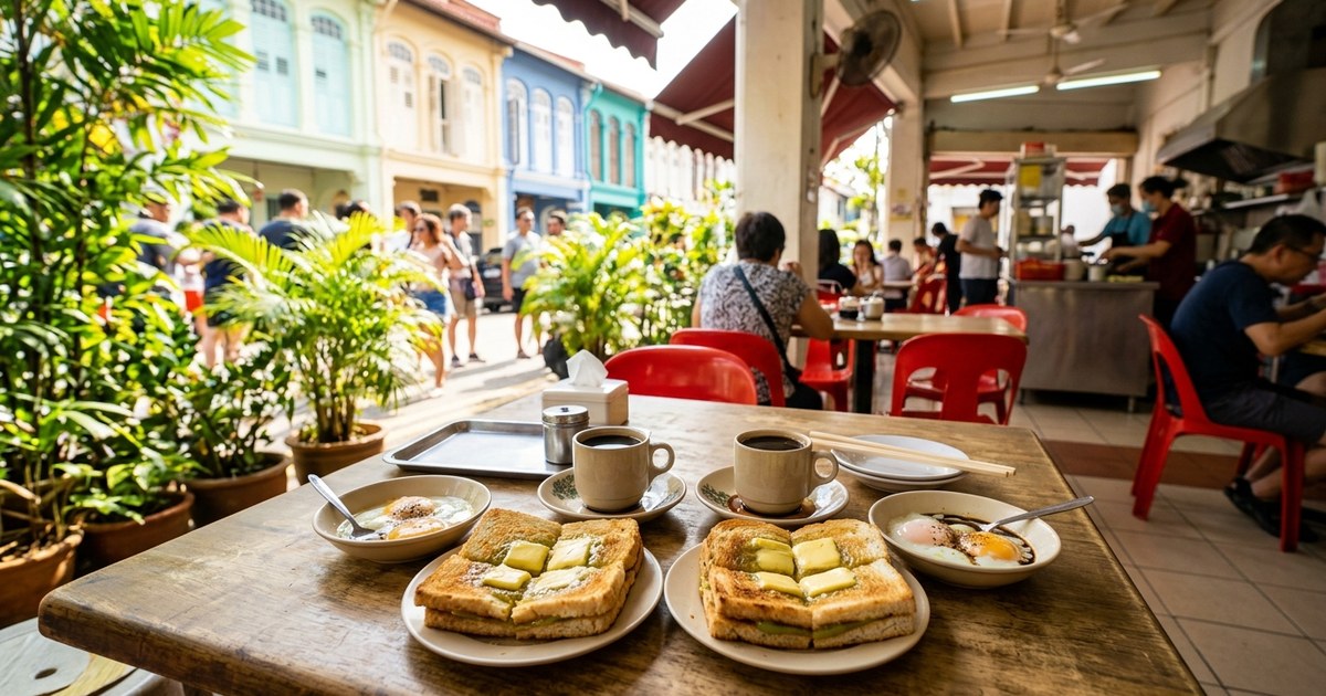 ヤ・クン・カヤトースト(Ya Kun Kaya Toast)本店で味わう伝統朝食!温泉卵とコピの正しい食べ方