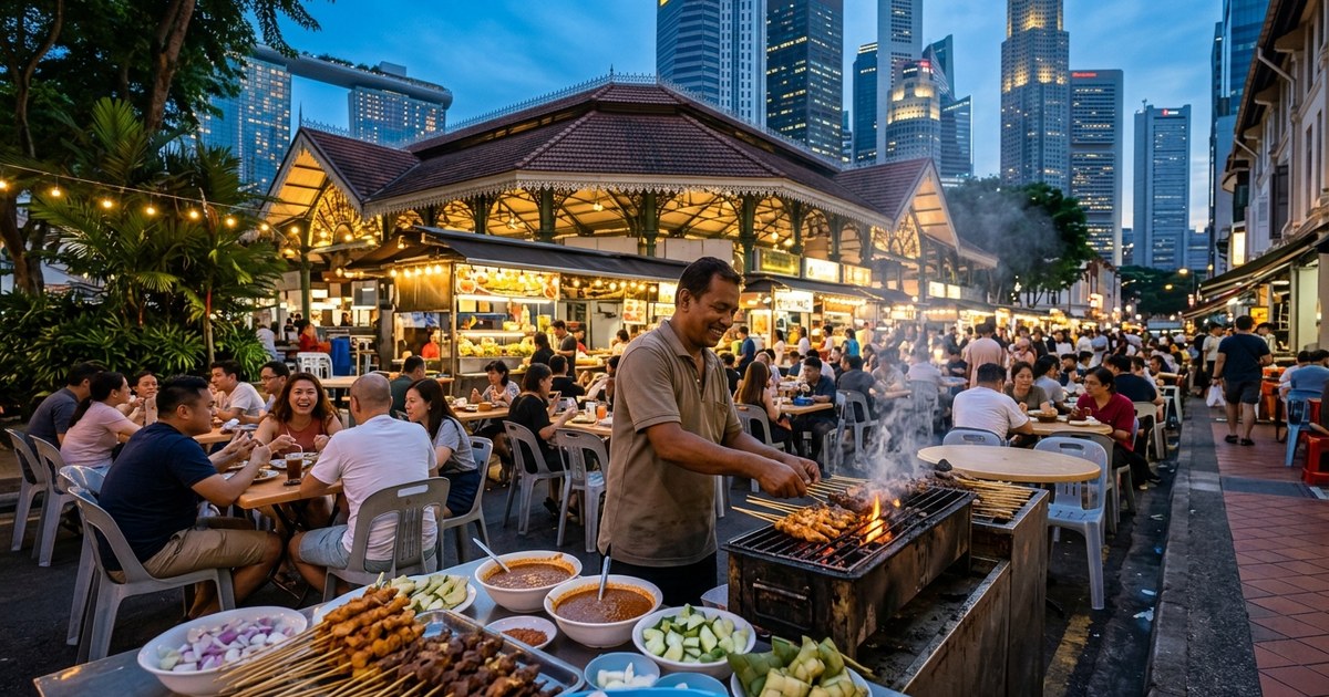 ラオ・パ・サ(Lau Pa Sat)夜のサテー通り完全攻略!注文方法とおすすめ屋台