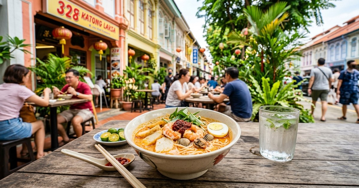 328 カトン・ラクサ(328 Katong Laksa)の本場ラクサ!絶品スープと注文のコツ