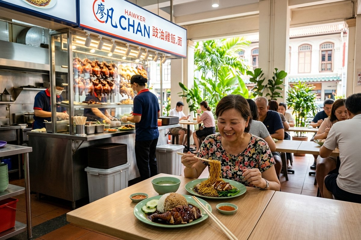 明るく清潔なホーカーチャンの店内の様子(リャオファン・ホーカーチャンのイメージ)